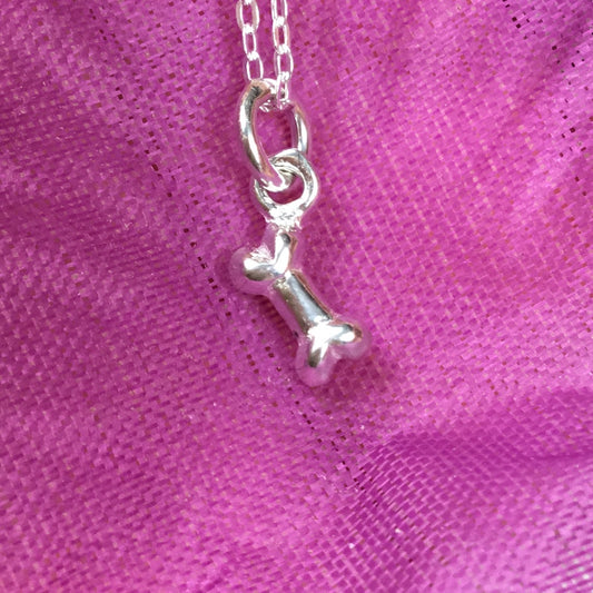 Bone dinky 925 Sterling Silver Pendant Charm