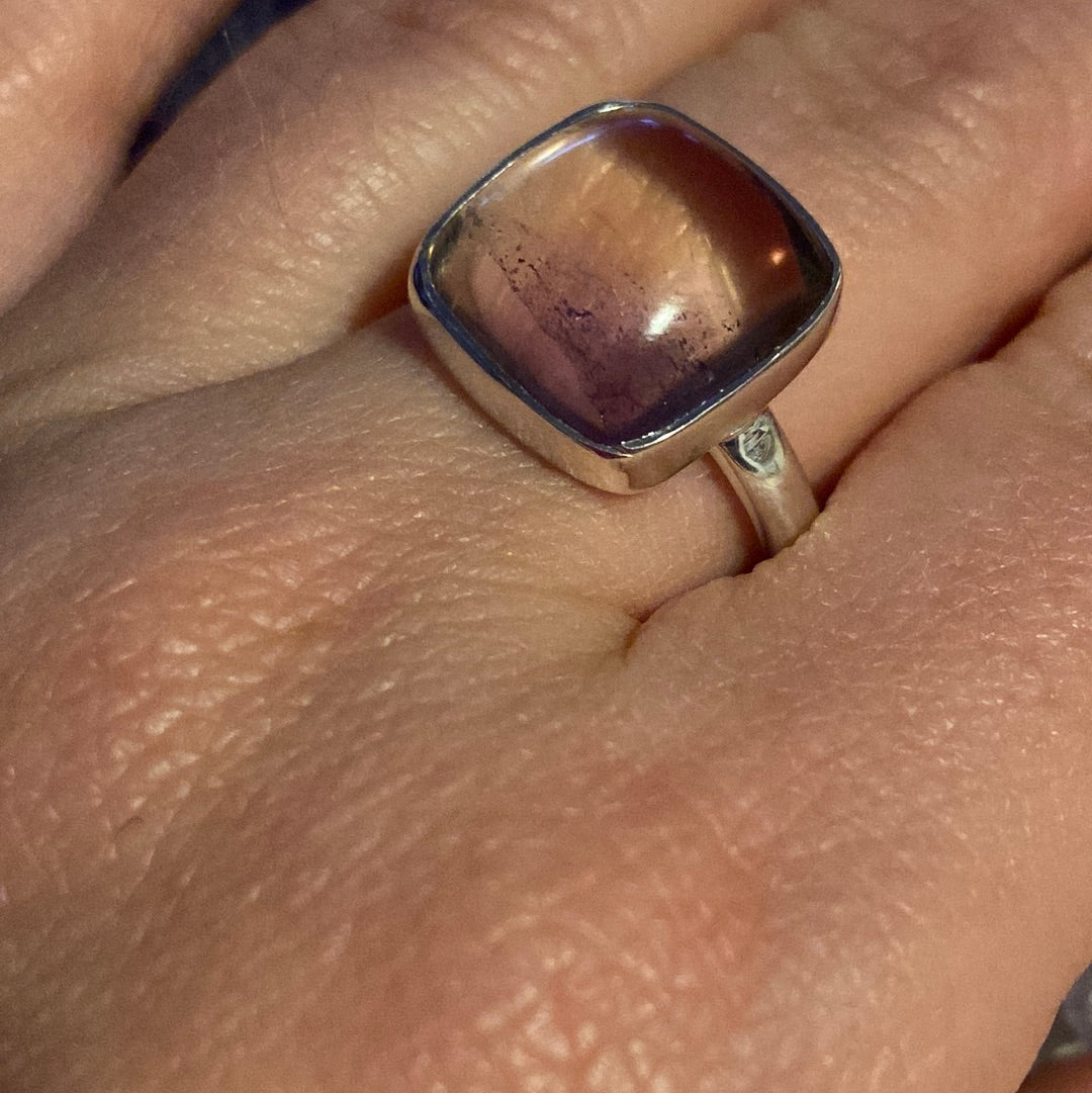 Ametrine 925 Sterling Silver Ring -  Size Q 1/2 - R