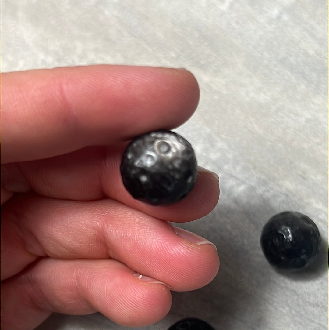 Mini silver sheen obsidian moon