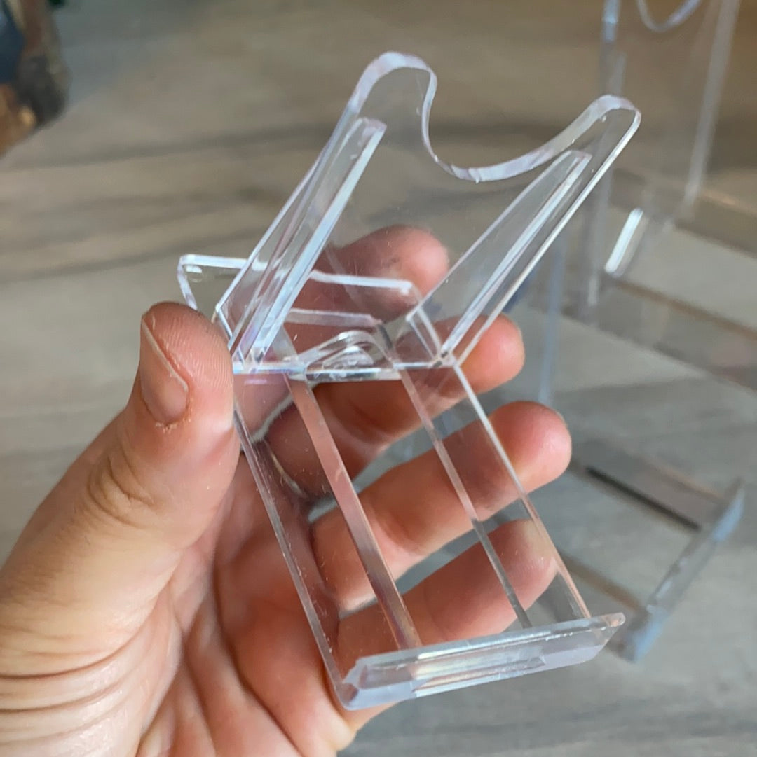 Plastic Perspex Clear Upright Display Stand