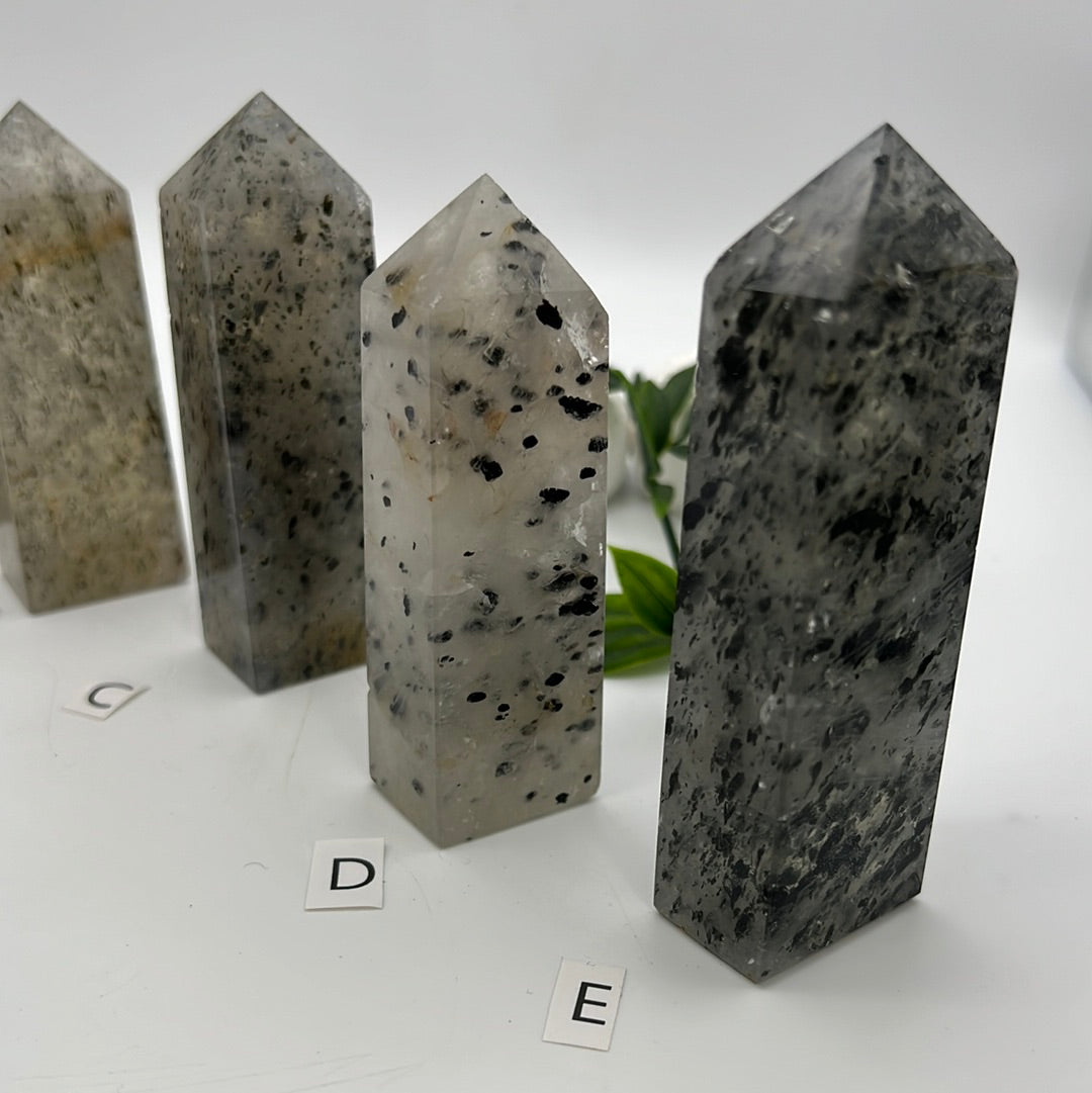 Pitaya Quartz (dragonfruit) Obelisk Tower