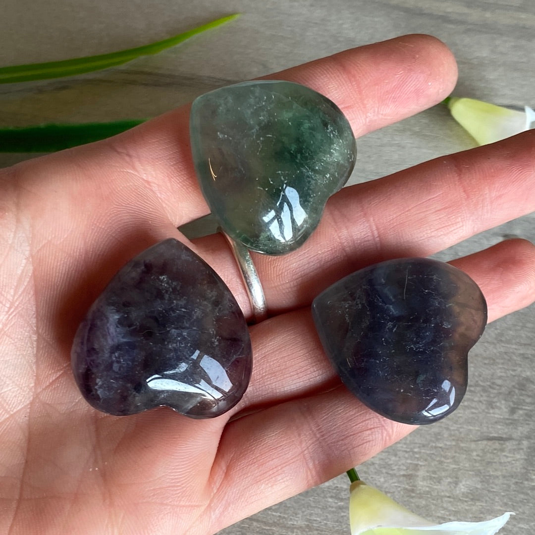 Small Fluorite Heart