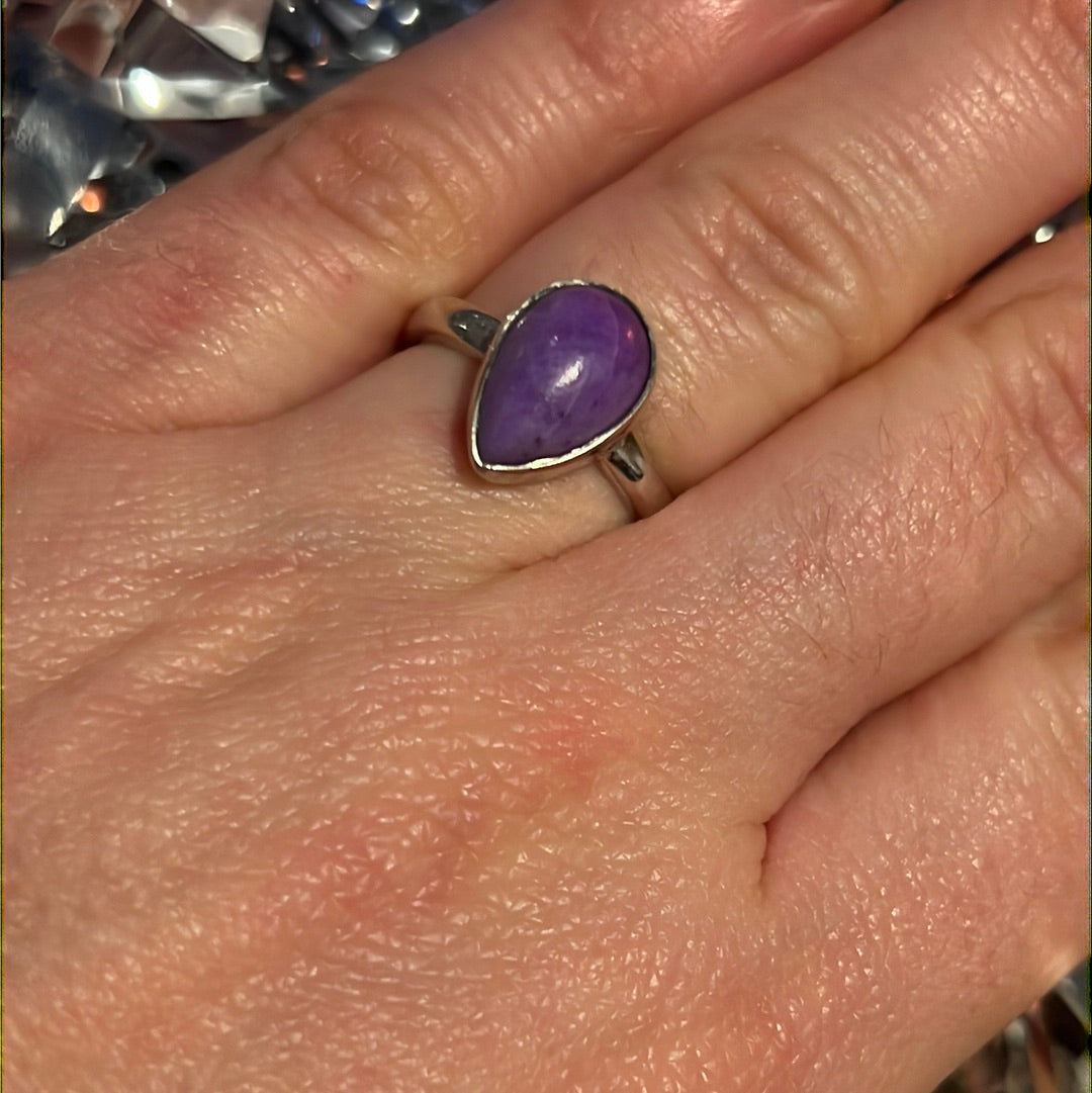 Sugilite 925 Ring -  Size L 1/2