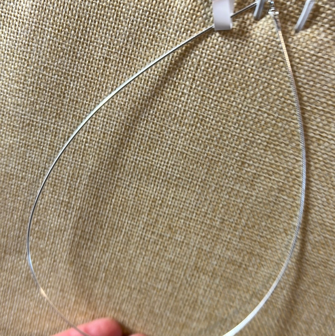 Semi Rigid Collar Chain Choker Wire 16’’ Necklace - 925 Sterling Silver