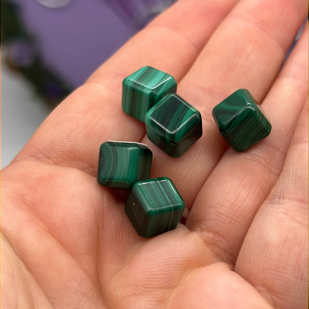 Mini Malachite Cube