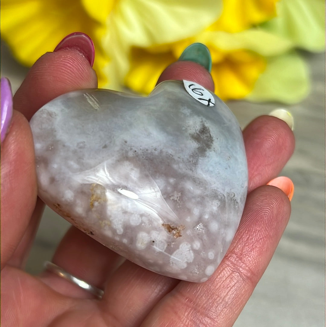 Brazilian Pink Amethyst Heart