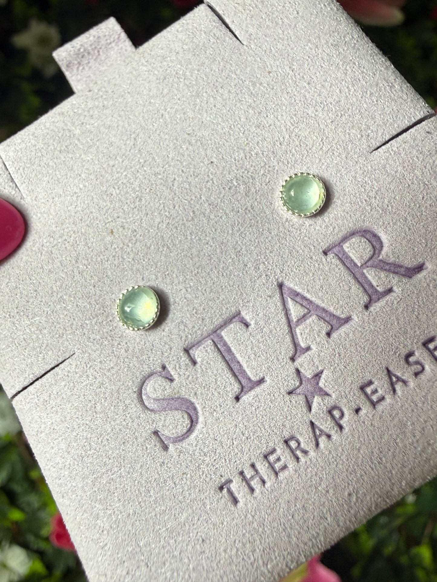 Handmade Aquamarine Sterling Silver Studs