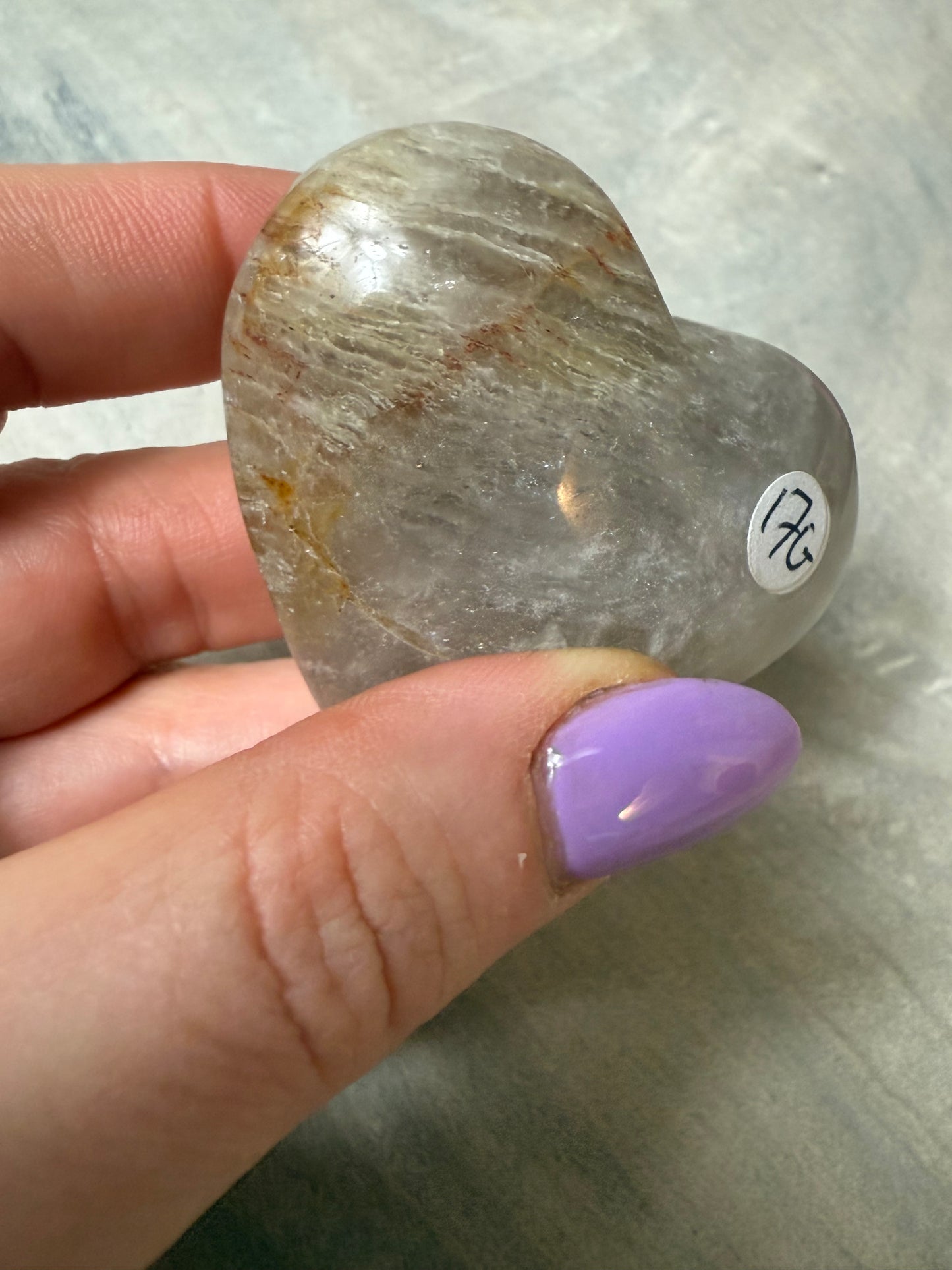 Thousand Layer Garden Quartz Heart