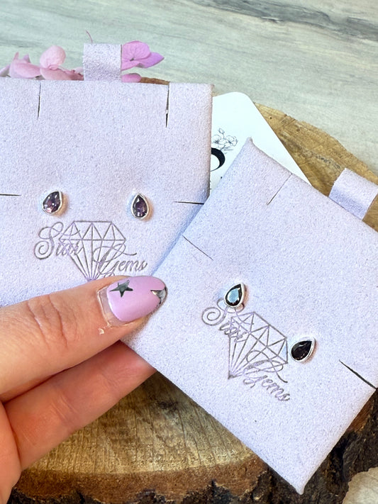Tiny Teardrop 925 Sterling Silver Stud Earrings