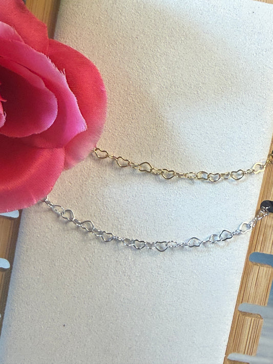 Hearts necklace chain