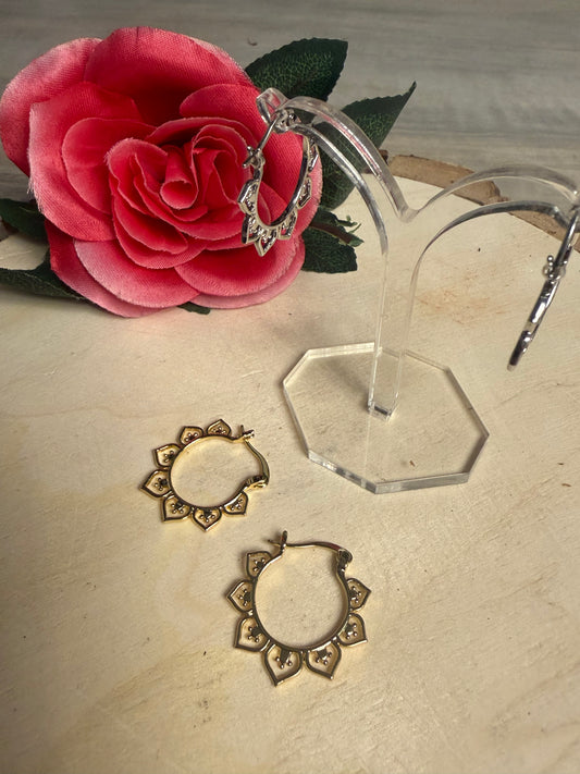 Boho hoop Earrings