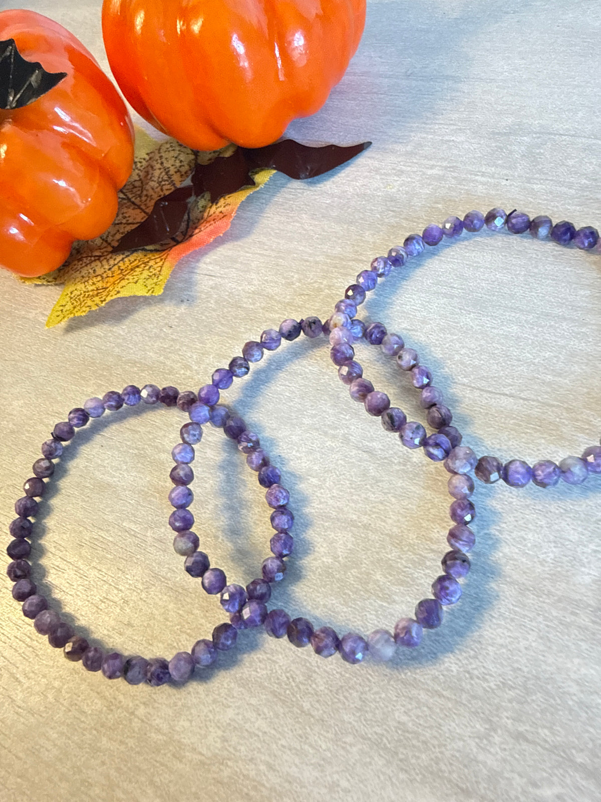 Charoite Facet 4mm Bracelet