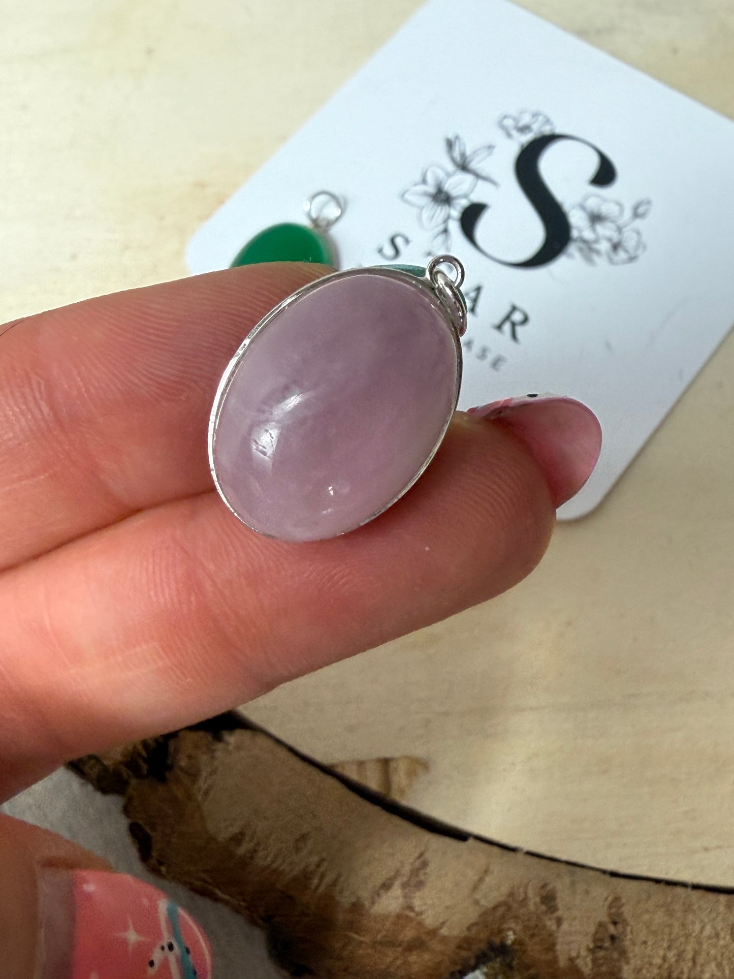 Handmade Oval 925 Sterling Pendant