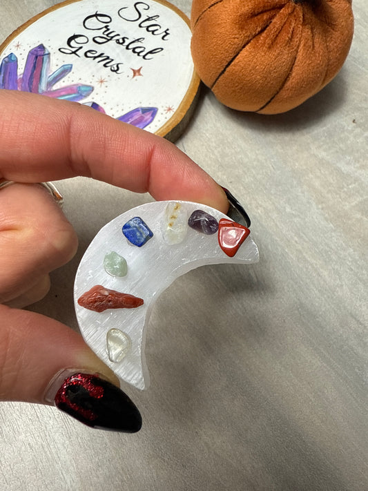 Chakra Selenite Moon