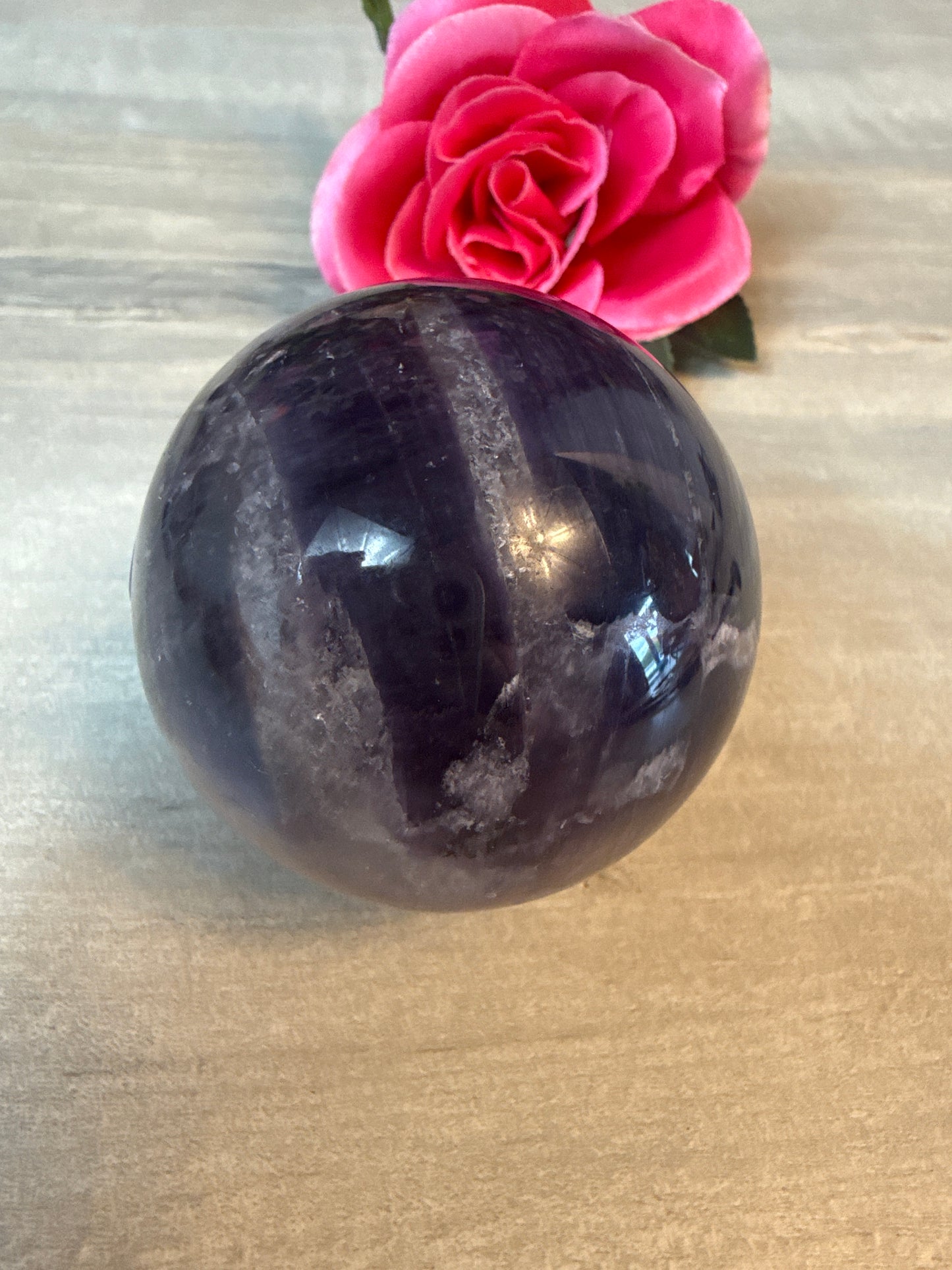 Gem Lepidolite Sphere