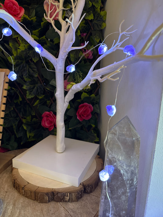Amethyst Crystal string lights