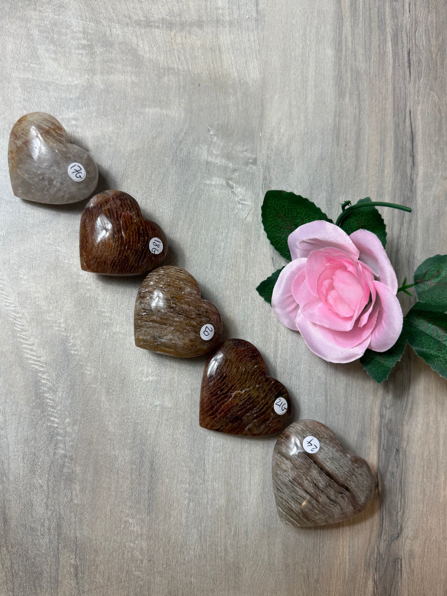 Thousand Layer Garden Quartz Heart