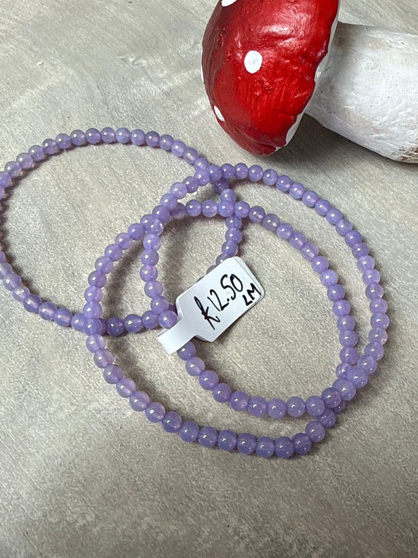 Lavender Moon Quartz Bracelet - 4mm