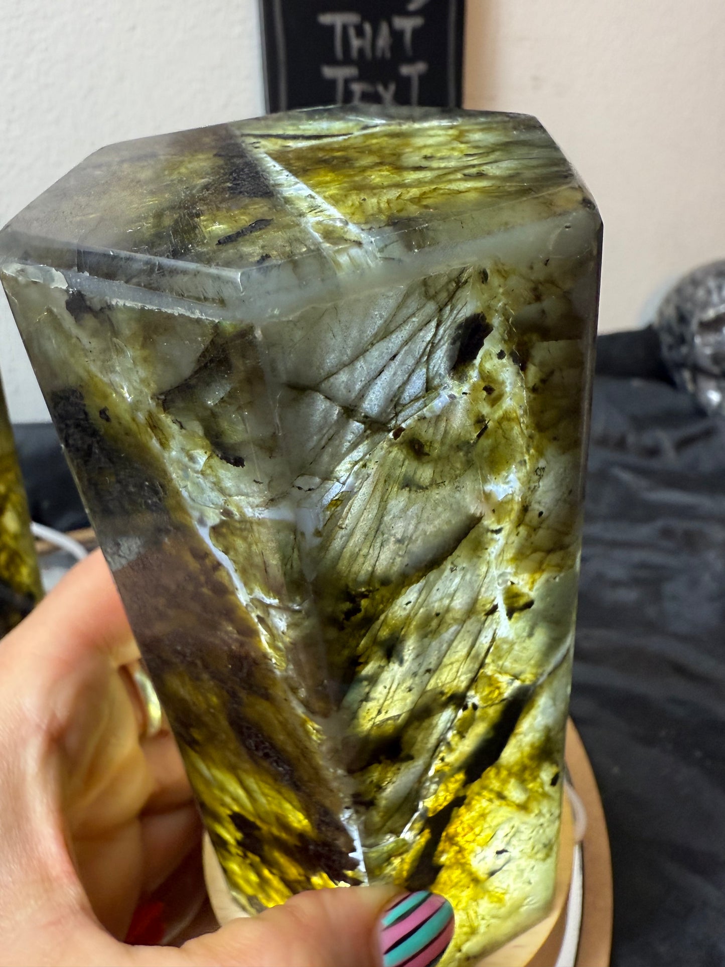 Lab Labradorite Lamp