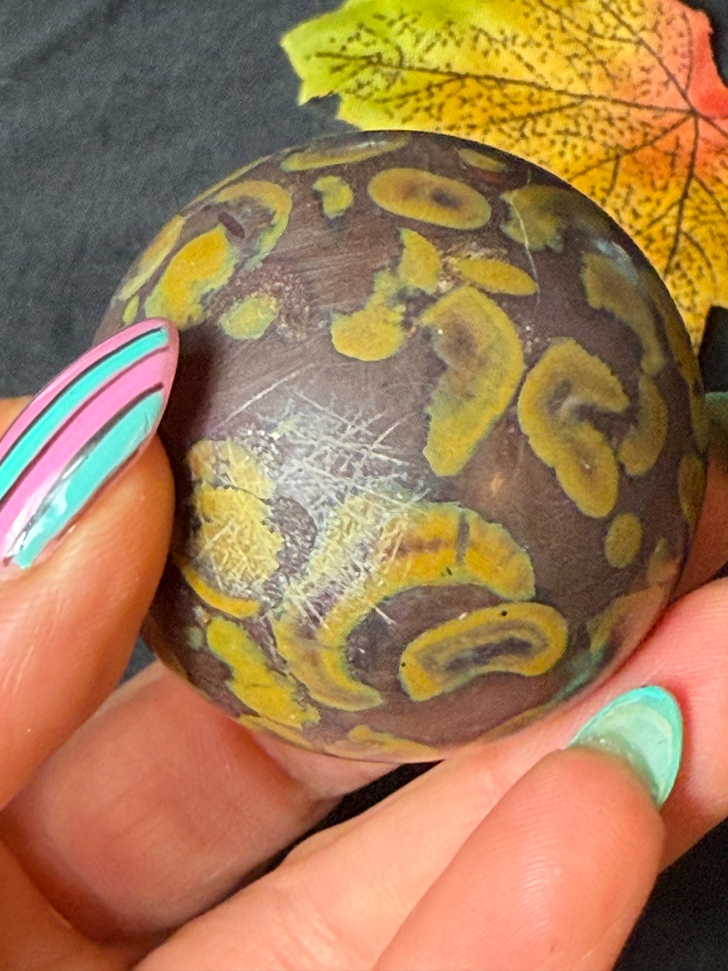 Fruit Jasper Sphere