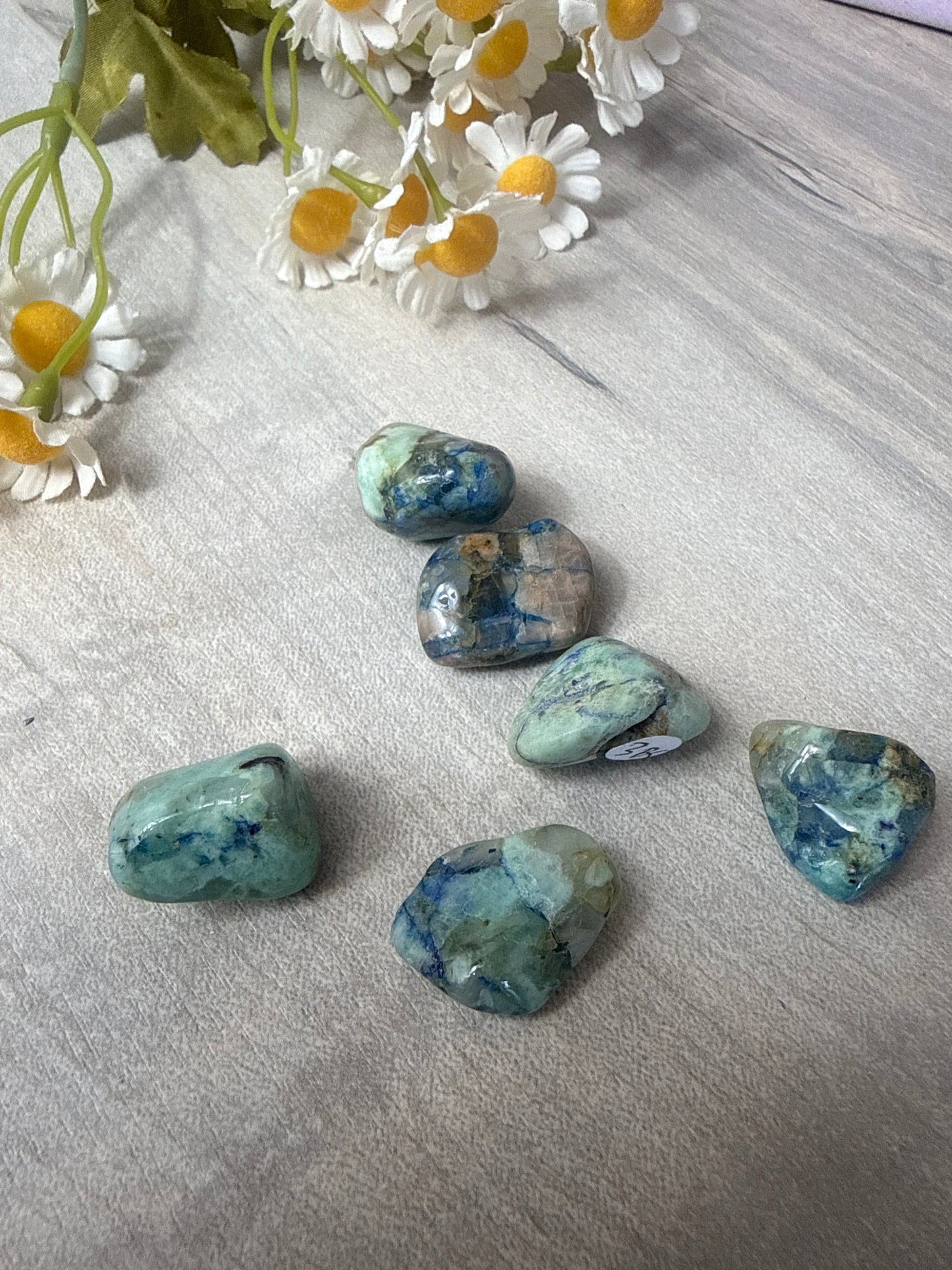 Shattuckite Azurite Chrysocolla - Phoenix Tumble Tumblestone