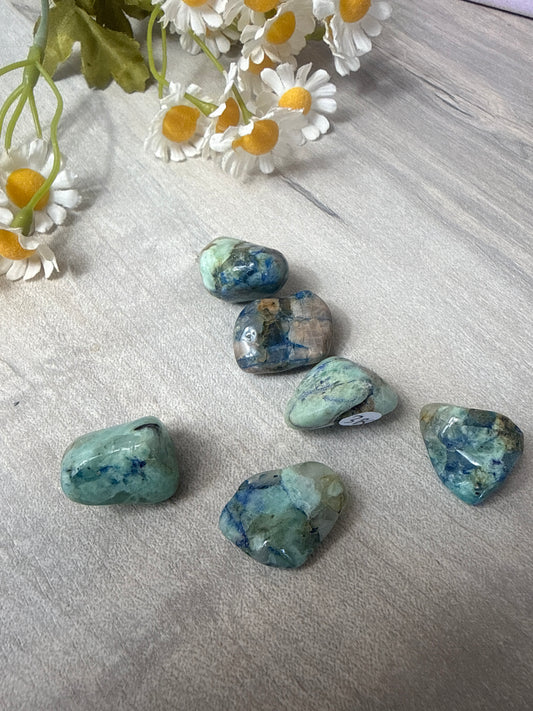 Shattuckite Azurite Chrysocolla - Phoenix Tumble Tumblestone