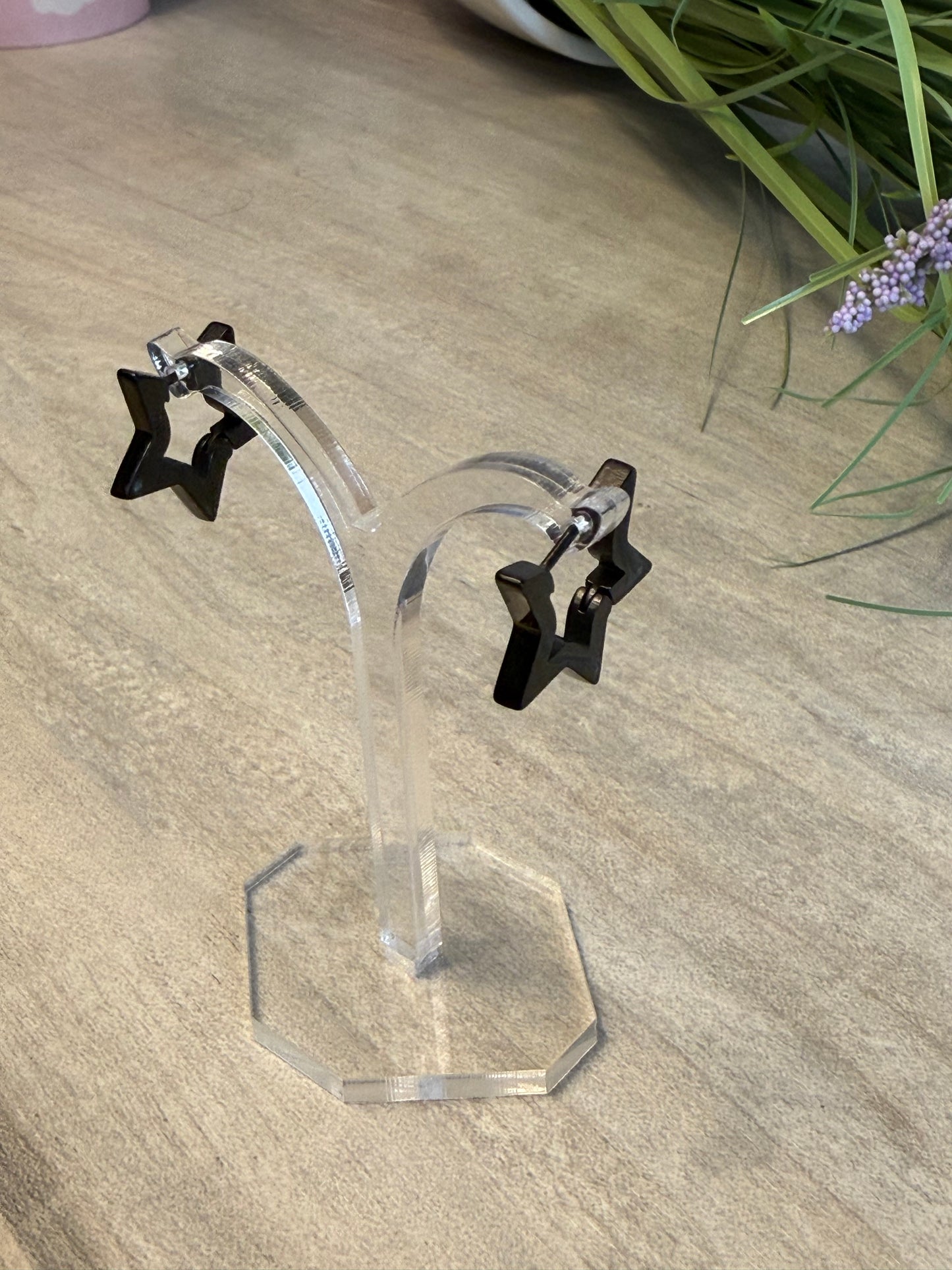 Star Hoop Earrings