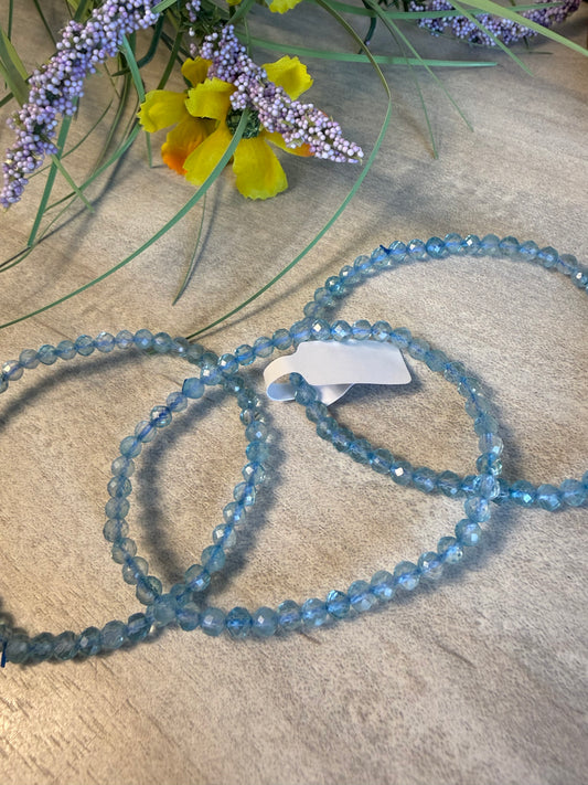 Blue Topaz Facet Bracelet