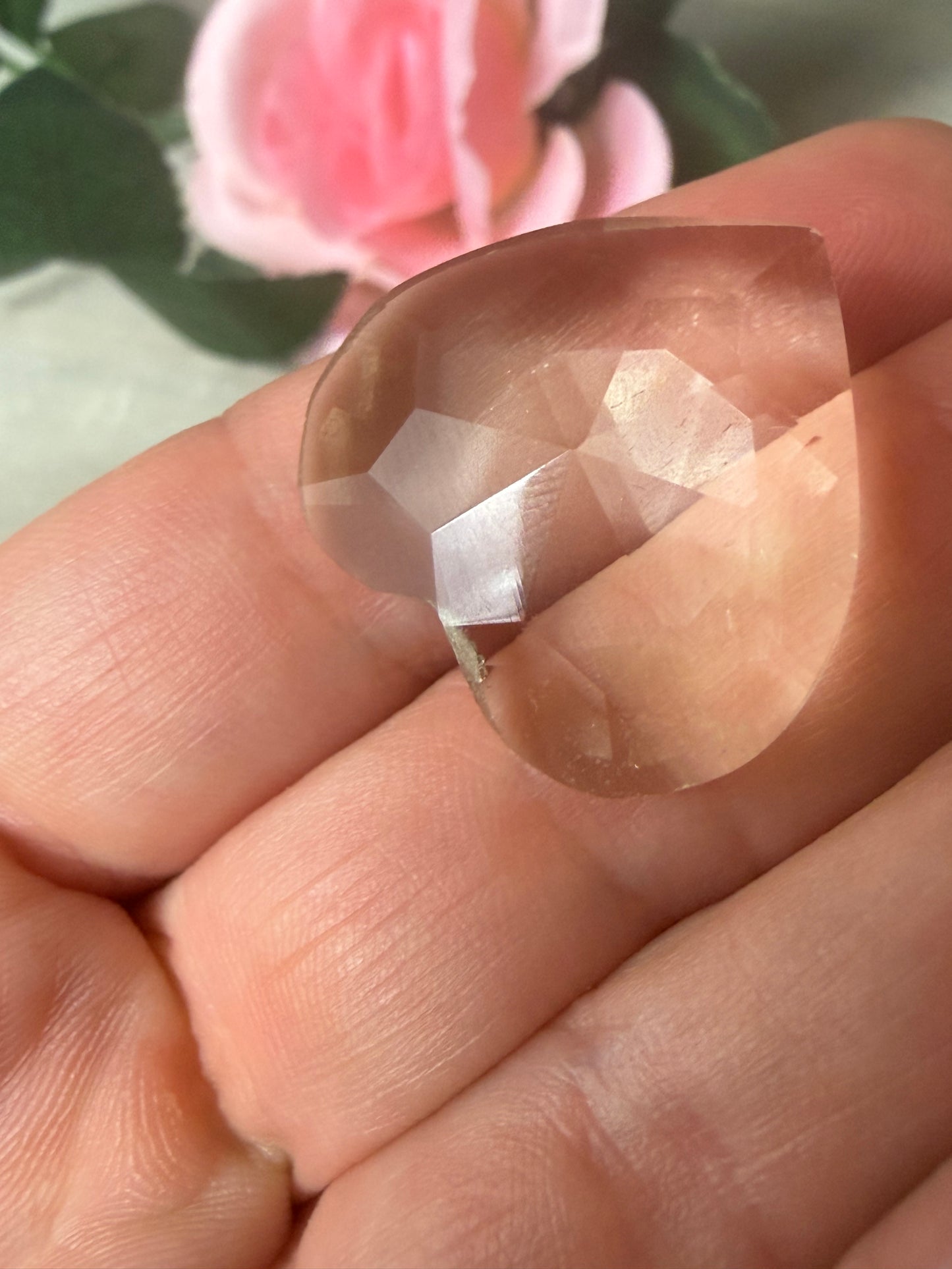 Zambian Citrine Facet Heart