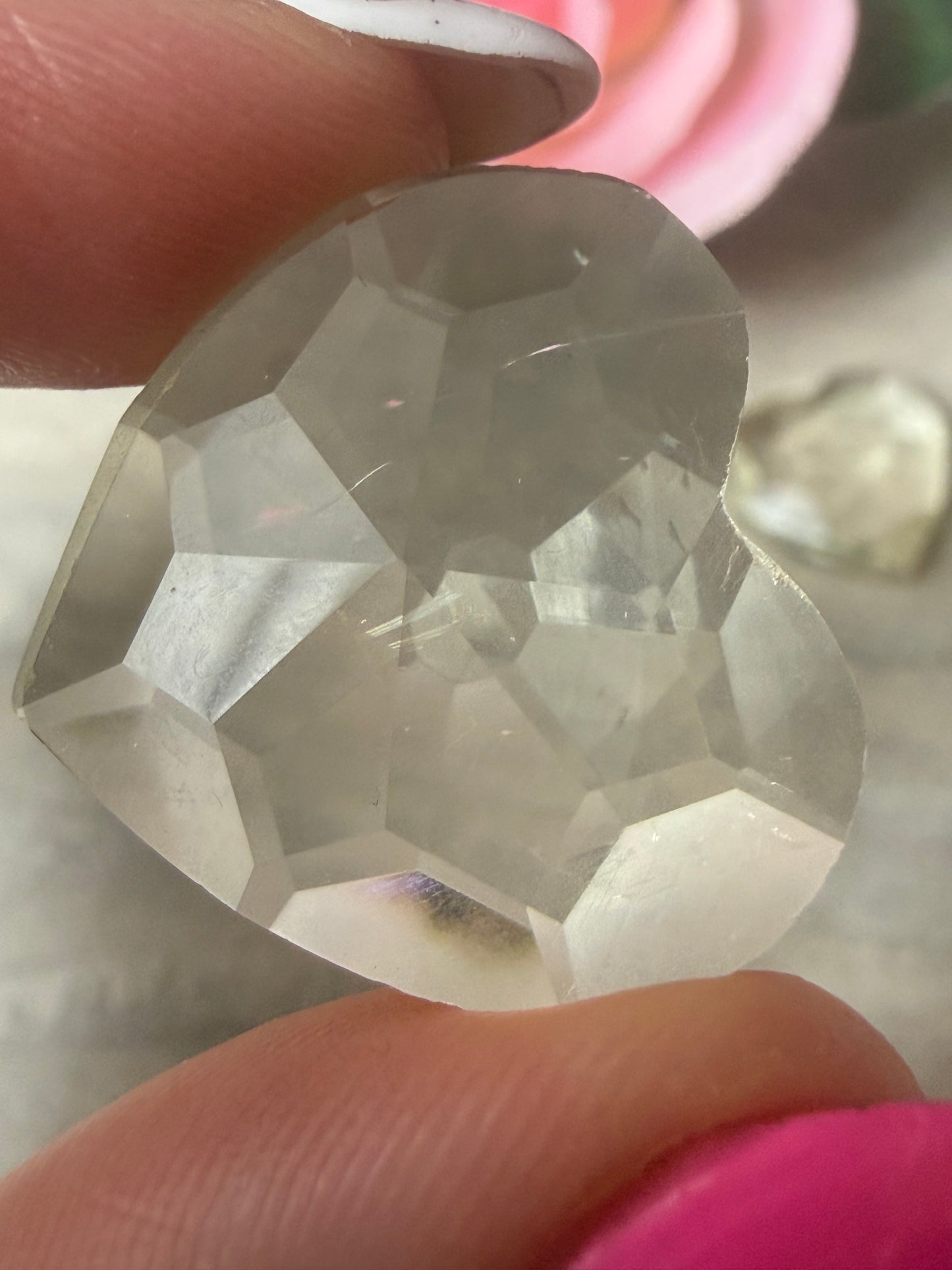 Zambian Citrine Facet Heart