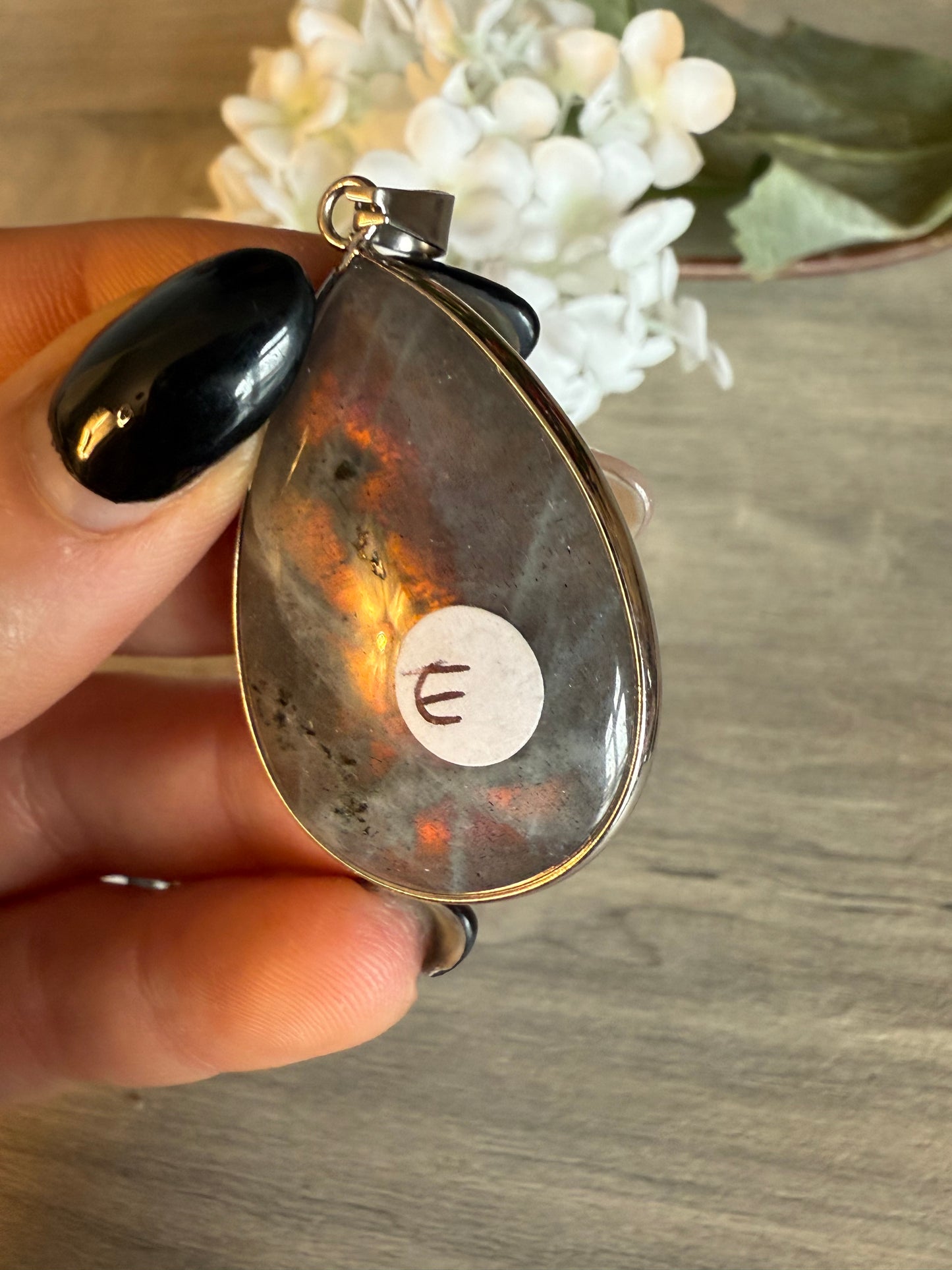 Lab Labradorite Pendant / keying