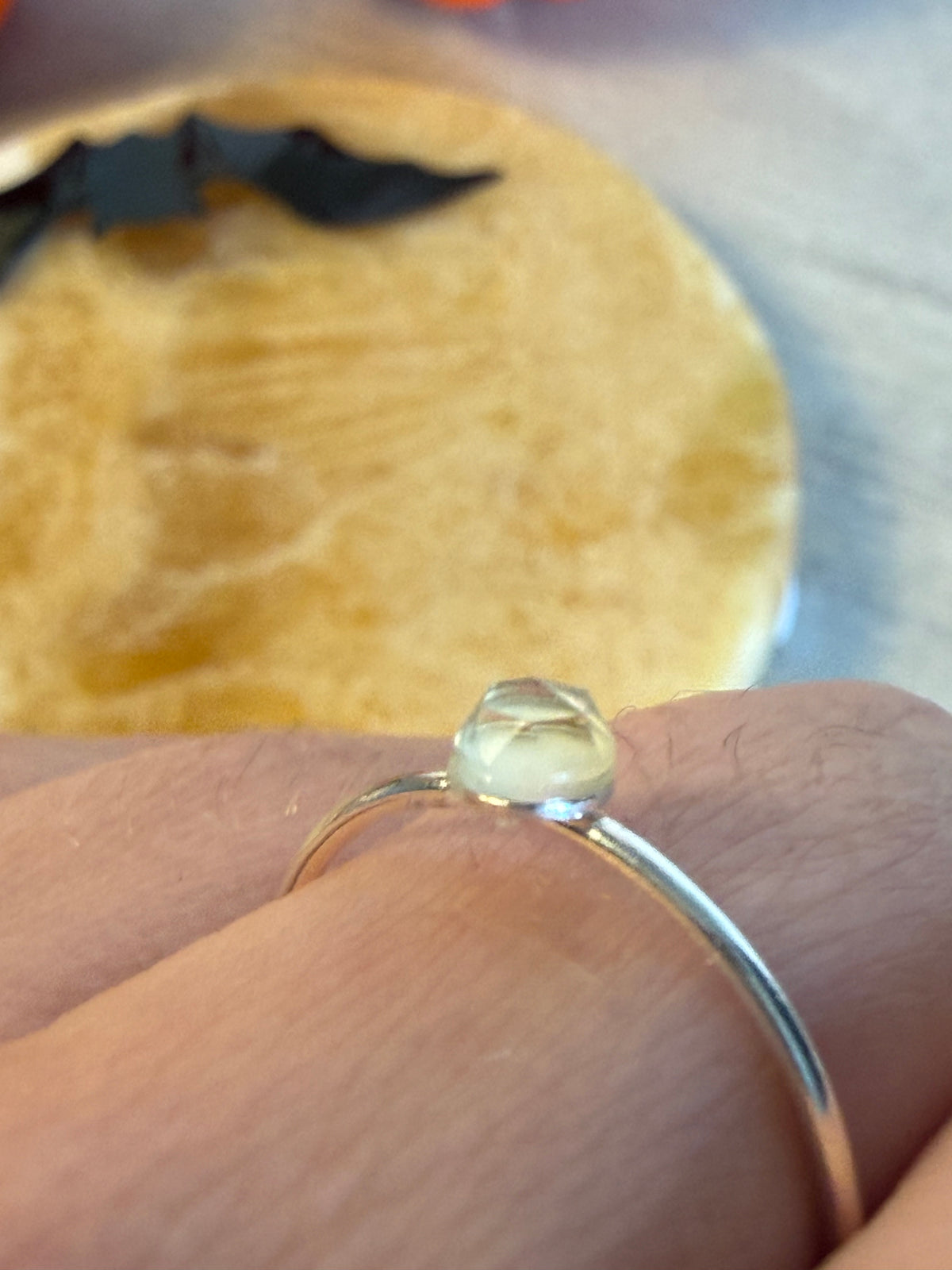 Lemon Quartz Facet Handmade 925 Silver Ring - Size Q
