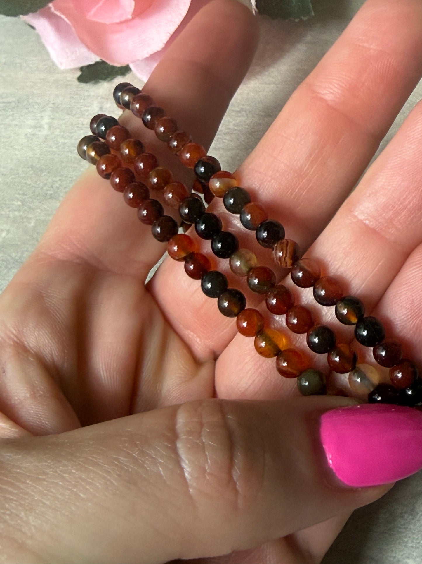 Sardonyx 4mm Bracelet