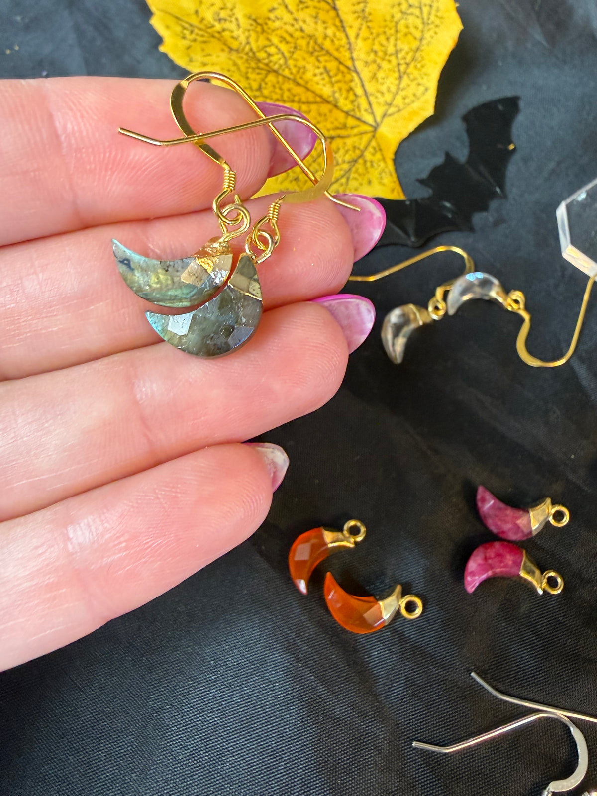 New Moon Sterling Earrings