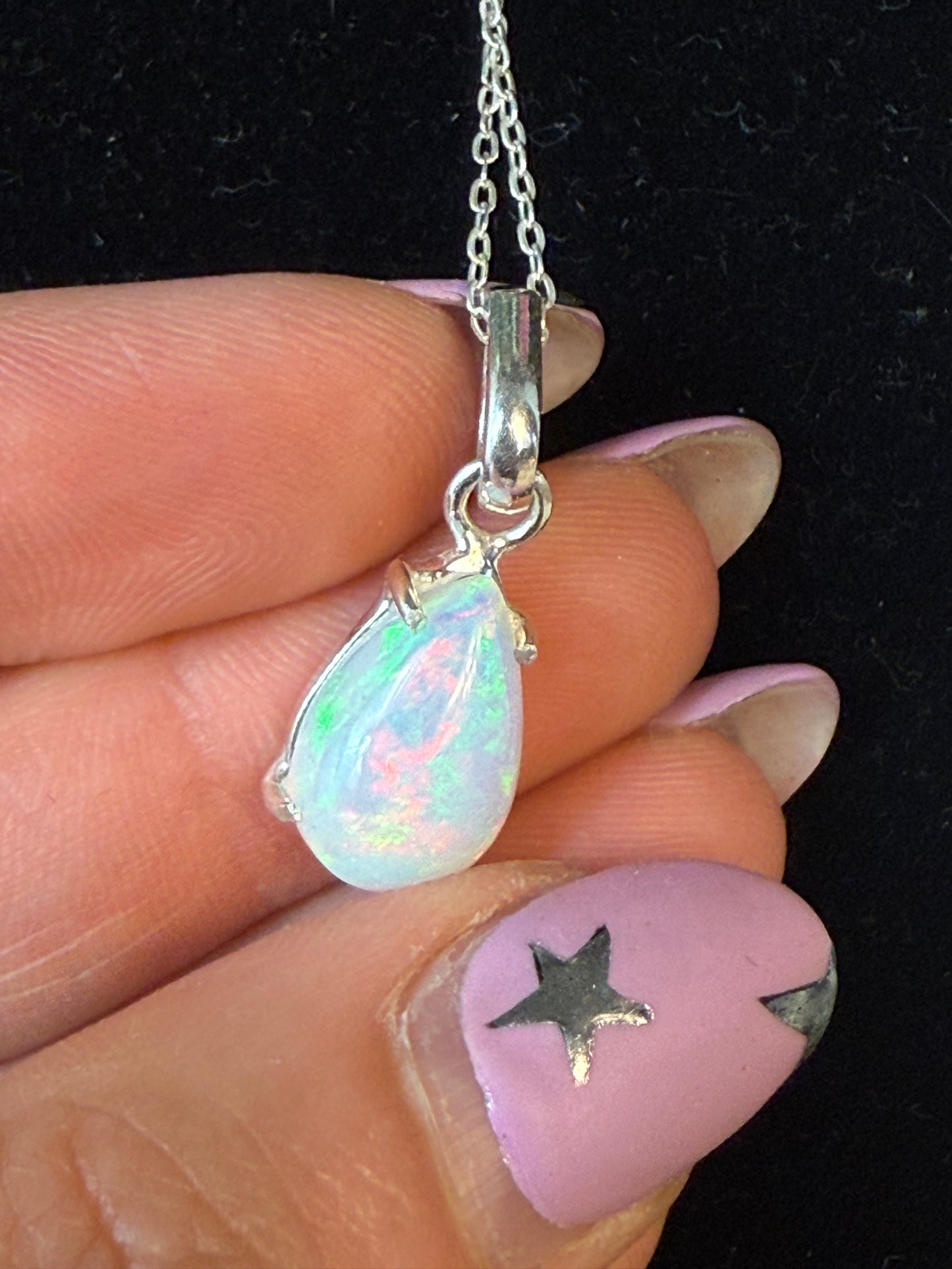 Ethiopian Opal 925 Sterling Pendant