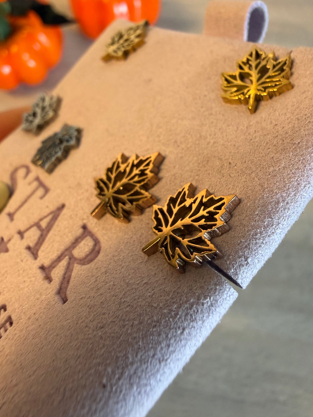 Leaf Autumn Stud Earrings
