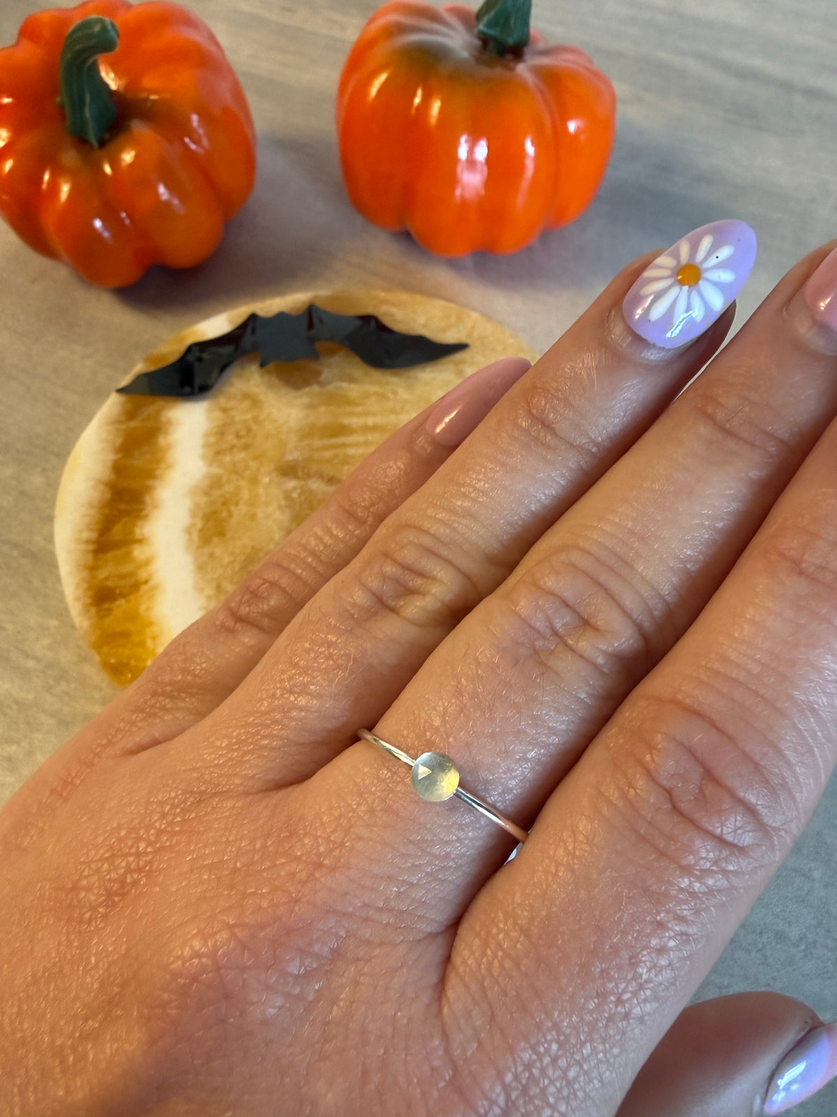 Lemon Quartz Facet Handmade 925 Silver Ring - Size Q