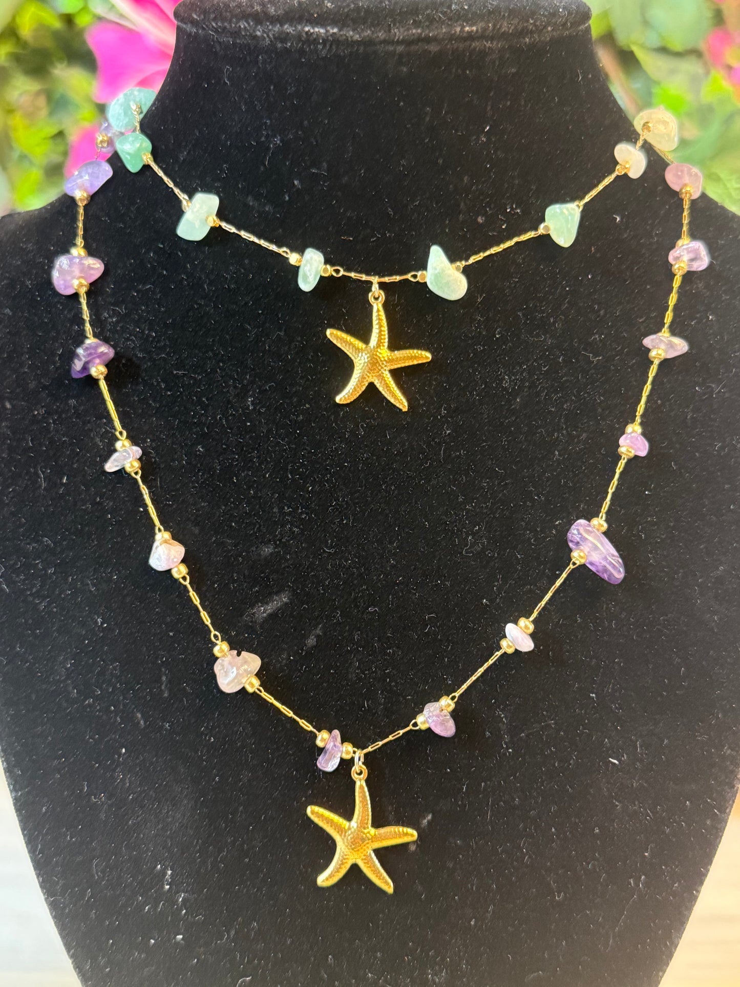 Starfish Beaded Necklace
