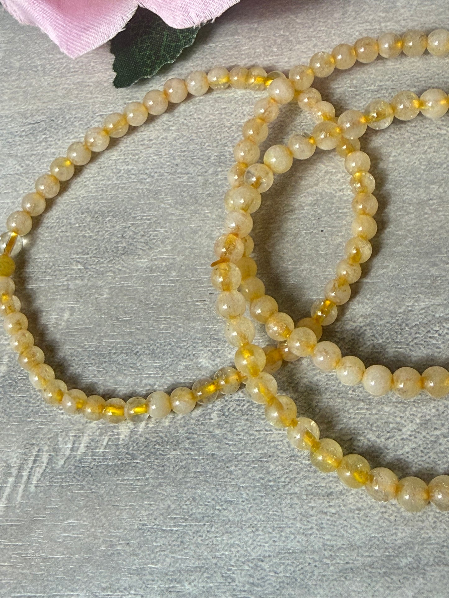 Citrine 4mm Bracelet