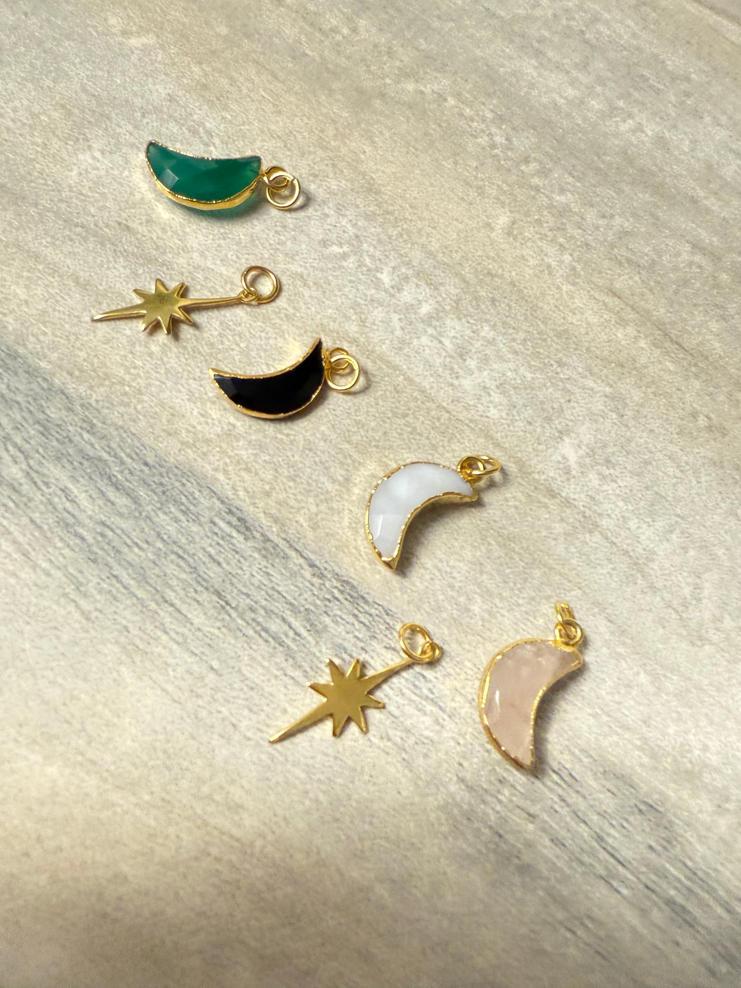 Moon 18ct Gold Pendant