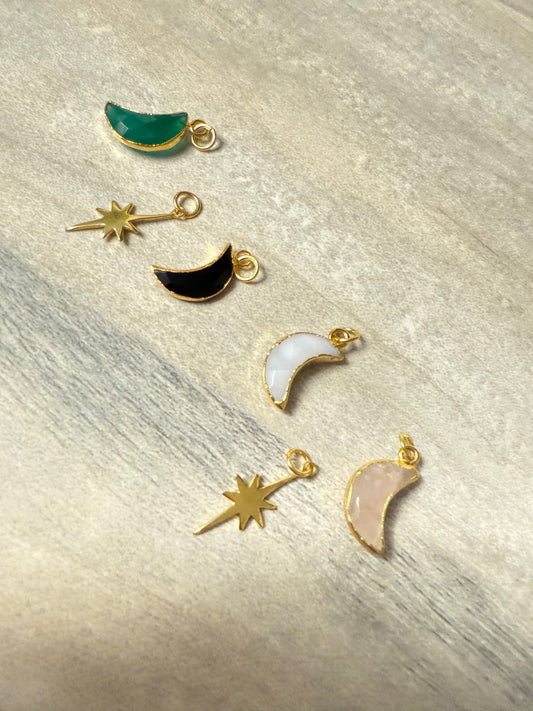 Moon 18ct Gold Pendant