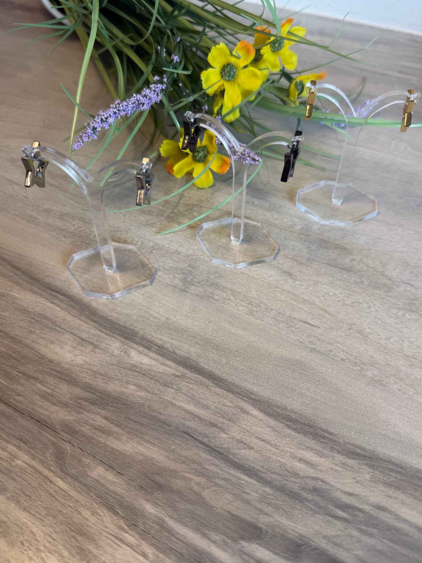 Star Hoop Earrings