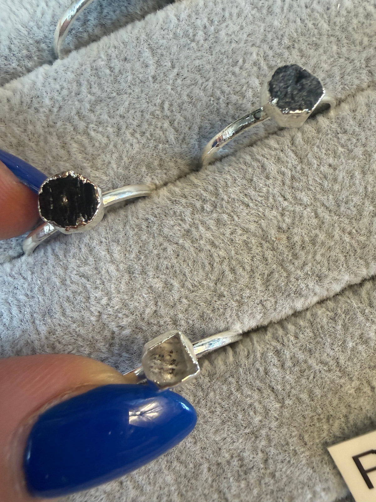 Adjustable Raw Minimal 925 Silver Rings