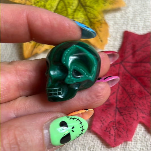 Malachite Skull