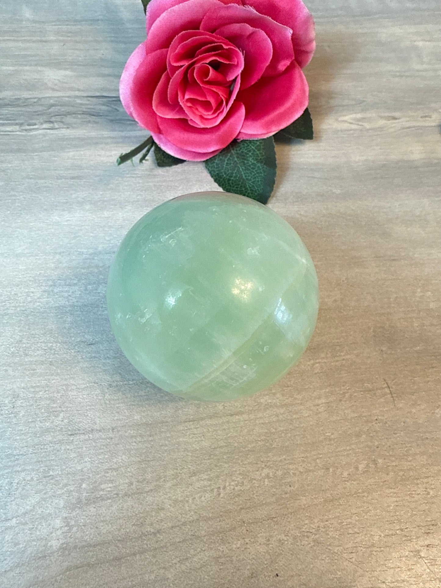 Pistachio Calcite Sphere