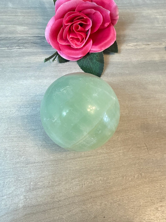 Pistachio Calcite Sphere