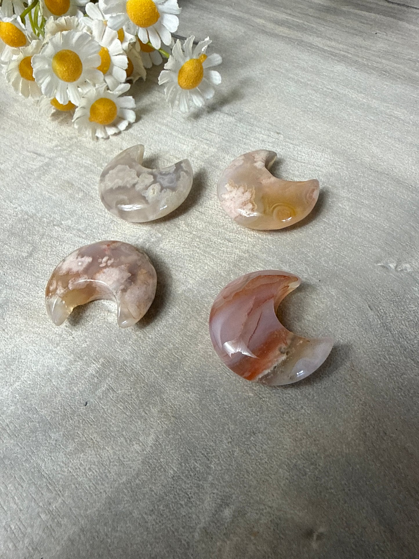 Flower Agate / Sakura Agate Moon