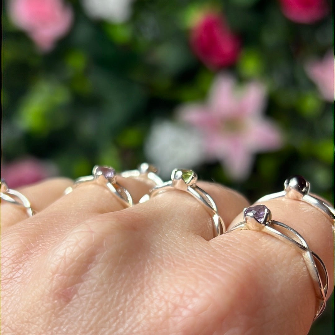 Swirl open band 925 Sterling Silver Ring