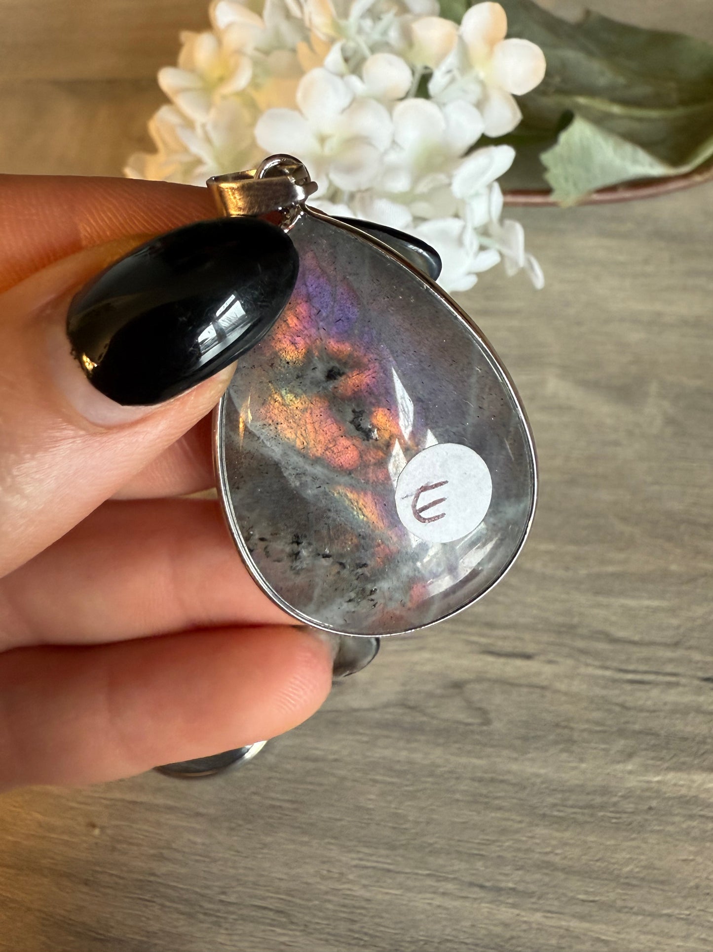Lab Labradorite Pendant / keying