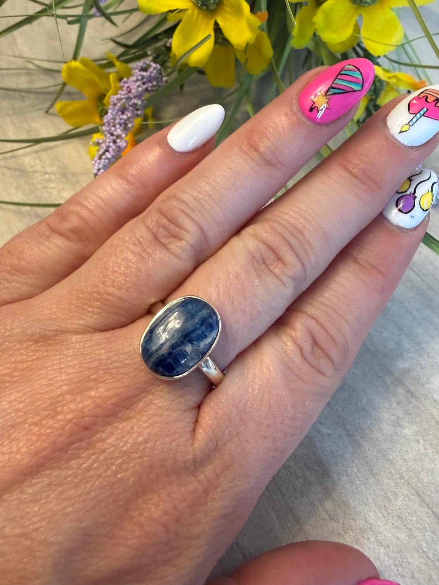 Scheelite Adjustable 925 Silver Ring